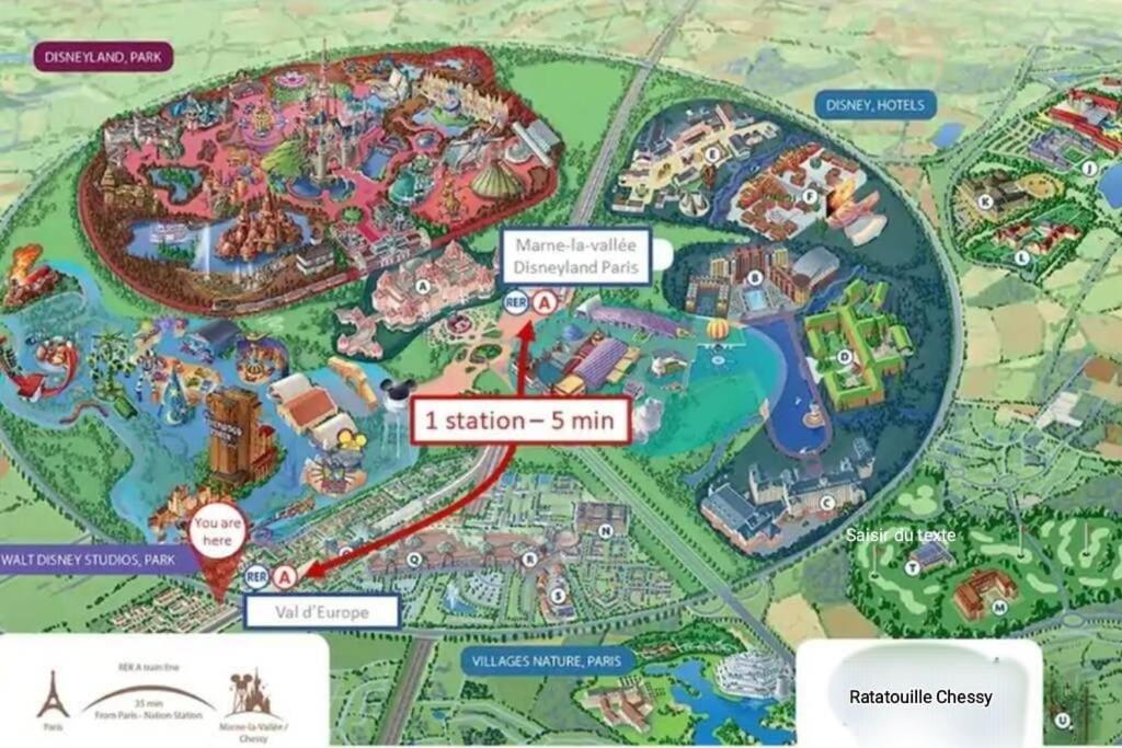 Disney Ratatouille Paris 5Mn Park & Val D'Europe Chessy  Zewnętrze zdjęcie
